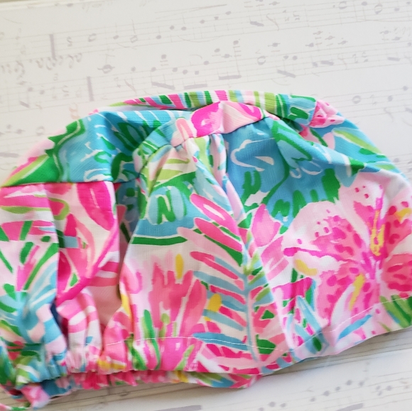 Lilly Pulitzer surgical cap with ties - Picture 2 of 4